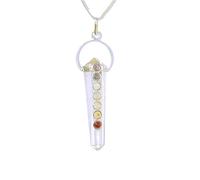 Crystal Quartz Hand Made Reiki Energy Charge Chakra Healing Crystals Necklace Gemstone Hexagonal Point Chakra Stone
