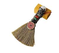 Crystal Raw Stone Five Elements Small Broom for Feng Shui Cleansing and Home Decoration(White Broom)