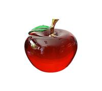 Crystal Red Apples Collectible Figurines - Glass Fruit Paperweight For Table | Adorable applle Shaped Crystal Figurine | Table Top Statue Crystal Figurine 2.36 Inch Centerpieces For Home Decoration