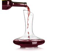 Crystal Red Wine Decanter - 100% Hand Blown Lead-Free Crystal Glass Red Wine Carafe Wine Gift