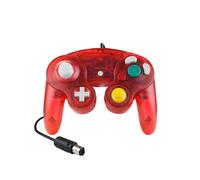 (Crystal Red) Wired Controller For Nintendo Gamecube,GCN,Wii