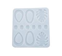 Crystal Resin Epoxy Mold Jewelry Necklace Fashionable Ear Studs Hanging Pendant Making Silicone Molds for for Epoxy for Coasters for for Making for Tray for