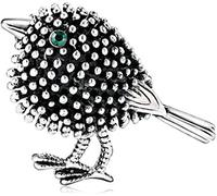 Crystal Rhinestone Animal Sparrow Insect Brooch Pin for Women DIY Decoration Cute Animal Rhinestone Pins Costume Accessories,Silver Clever treatment