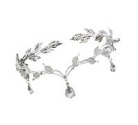 Crystal Rhinestone Bridal Tiara Headband for Weddings, Proms, Formal Events - Sparkling Hair Accessory for Brides, Prom Queens (Vintage