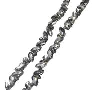 Crystal Rhinestone Chain Trim Multiply Color Bling Crystal Rhinestone Leaf Shape Chain DIY Bags Shoes Clothing Accessories(Color8,45cm)