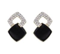 Crystal Rhinestone Clip On Earrings For Women Dangle White Flower Silver Gold Heart Pearl Pink Cherry Blue Brown Black Green Ribbon Tie Cubic Zirconia Comfortable Non Pierced Coil Clip-on Earrings