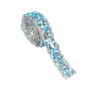 Crystal Rhinestone Closure Chain 1m Self Adhesive Crystal Rhinestone Sticker Diamond Ribbon DIY Sticker Rhinestones Tape Belt Arts Crafts Car Phone Decoration for Sewing