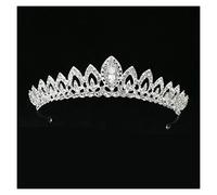 Crystal Rhinestone Crown Wedding Accessories Bridal Tiara Head Jewelry Rhinestone Bride Crown Hair Ornament For Women Tiara，A Silver
