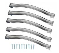 Crystal Rhinestone Der Pulls 5pcs 160mm Silver Cabinet Handles for Kitchen Dresser Wardrobe Closet Detive Hardware for Home Improvement