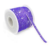 Crystal Rhinestone Diamond Ribbon Strips, Self Adhesive Gems, Glitter Tape, Rhinestones For Bedazzling, 10 Yards 1 Roll, Bedazzling Strips For Diy Crafts, Mirror, Kitchen, Home Decoration (Royal Blue)