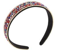 Crystal Rhinestone Headband for Women, Elegant Sparkling Hair Accessory | Jeweled Sequin Finish, Party Performer Styling, Prom and Evening Events, Decorative Sparkle Random Color