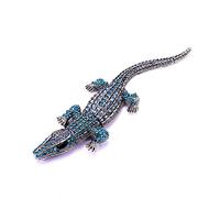 Crystal Rhinestone Lizard Brooch Salamander Pin Badge Gecko Cute Vintage Jewelry Gold Tone Brooches Pins (D-A)