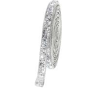 Crystal Rhinestone Self Adhesive Strips, Self-Adhesive Resin Rhinestone Ribbon 1 Yard 10/15mm Multicolor(Clear Ab,15mm)