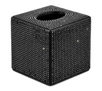 Crystal Rhinestone Square Tissue Box - Elegant Bling Tissue Organizer For Home, Car, Living Room, Bedroom, Dresser - Stylish Decoration & Storage Solution