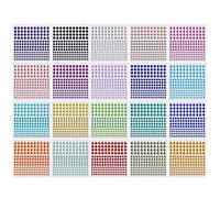 Crystal Rhinestone Stickers 20 Colors & 3 Sizes Kids DIY Embellishment Stickers Self Adhesive Jewels Sticker Colorful Gem Diamond for Face Eyes Nails Craft Cards Decorations 20 Sheets