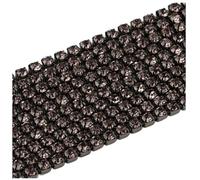 Crystal Rhinestone Trim Glass Crystal Rhinestone Chain Bottom Sew on Cup Chains for DIY Garment Bags Decorations(Color 16,2.5mm)