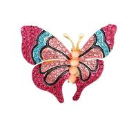 Crystal Rhinestones Butterfly Brooch Fashionable Evening Wear Lapel Pin Clothing Accessories Social Event Jewelry Vintage Butterfly Brooch For Women