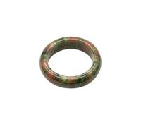 Crystal Ring, Crystal Rings for Women Natural Stone Band, Gemstone Ring in Gift Box, Smooth Polished Stone Finger Ring, 18-20 mm Inner Diameter, One Size, Acetate, No Gemstone