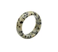 Crystal Ring, Crystal Rings for Women Natural Stone Band, Gemstone Ring in Gift Box, Smooth Polished Stone Finger Ring, 18-20 mm Inner Diameter, One Size, Acetate, No Gemstone