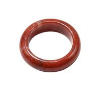 Crystal Ring, Crystal Rings for Women Natural Stone Band, Gemstone Ring in Gift Box, Smooth Polished Stone Finger Ring, 18-20 mm Inner Diameter, One Size, Acetate, No Gemstone