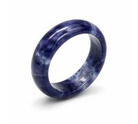 Crystal Ring, Crystal Rings for Women Natural Stone Band, Gemstone Ring in Gift Box, Smooth Polished Stone Finger Ring, 18-20 mm Inner Diameter, One Size, Acetate, No Gemstone