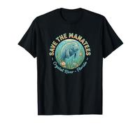 Crystal River Florida FL Vacation Save The Manatees Souvenir T-Shirt