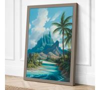 Crystal River Paradise Canvas Wall Art Print 36x24 Inch (91 x 61 cm)
