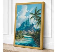 Crystal River Paradise Canvas Wall Art Print 36x24 Inch (91 x 61 cm)