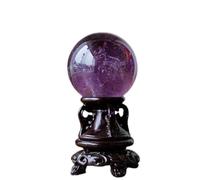 Crystal Rough Crystal Quartz Rainbow Amethyst Sphere Ball Stone Home Office Aquarium Decoration Accessories Gemstone Crystals,Amethyst ball-50mm