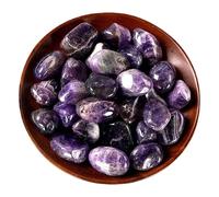 Crystal Rough Stone Bulk Fantasy Purple Large Grain Tumbled Stones Indeterminate Shape with Polished Healing Stones