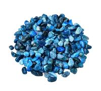 Crystal Rough Stone Bulk Natural Blue Apatite Crystal Gravel Small Particles Fish Tank Flower Pot Landscaping Decorative Stone Healing Stones
