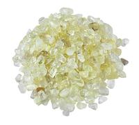 Crystal Rough Stone Bulk Natural Citrine Crushed Stone Small Particles of Fish Tank Bedding Flower Pots Landscaping Decorative for Buddha Use Healing Stones