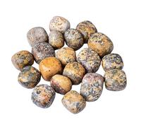 Crystal Rough Stone Bulk Natural Crystal Leopard Skin Stone Rolling Ornaments Mineral Specimen Teaching Science Bathtub Healing Stones