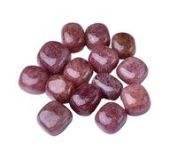Crystal Rough Stone Bulk Natural Crystal Strawberry Tumbled Stone Ornament Ore Specimen Teaching Science Gemstone Bathtub Healing Stones