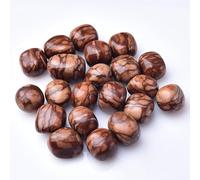 Crystal Rough Stone Bulk Natural Red Leopard Print Rolling Stone Aromatherapy Diffuser Mining Ore Large Particle Fish Tank Potted Crystal Healing Stones