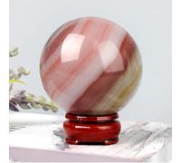 Crystal Rough Stone Polished Colorful Jade Ball Ornaments Decoration Crafts,1000g