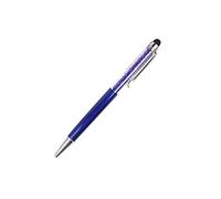 Crystal Royal Blue Ball Point Gift Pen Made With Real Crystal Elements & Stylus UK Seller