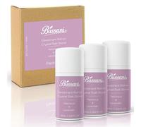 Crystal Salt Stone Deodorant Roll-On - Bussani Mineral Deodorant, Hypoallergenic, Aluminium & Baking Soda Free, Lavender Patchouli, 24-Hour Odour Protection for Teens & Sensitive Skin,3 Pc, 2.02 fl oz