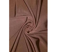 Crystal Shimmer Silk Touch Fabric Super 4 Way Stretch Jersey Dressmaking/Dancewear Leotard Material Sold by The Metre Same Day Dispatch by Tia Knight SQ208 (Auburn Brown, 1 Metre)