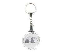 CRYSTAL SILHOUETTES KEYCHAINS from Deluxebase. Glass Crystal Pendant Animal Keyring with Stainless Steel Chain, Unique Purse Charm & Bag Accessory, Novelty Gifts for Women & Men.