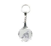 CRYSTAL SILHOUETTES KEYCHAINS from Deluxebase. Glass Crystal Pendant Animal Keyring with Stainless Steel Chain, Unique Purse Charm & Bag Accessory, Novelty Gifts for Women & Men.