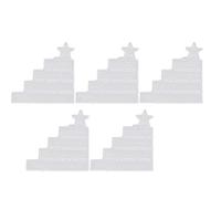 Crystal Silicone Drop, 5Pcs DIY Soap Aromatherapy Craft Tools, Various Sizes - High Transparency, Easy Demolding, Ideal for Resin Casting and Handmade Gifts