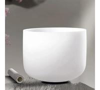 Crystal Singing Bowl 10 Inch Crystal Singing Bowl Large Quartz Bowls Yoga Meditation Sound Healing Instrument(10 Inch G Note 432Hz)