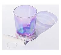 Crystal Singing Bowl, 432hz,Lavender Clear Crystal Singing Bowl, Alchemy Bowl for Yoga Meditation & Sound Healing, Sound Bowl with Heavy Duty Carrying Case(Without case)