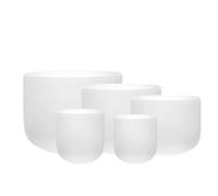 Crystal Singing Bowl 5 Pcs Set Crystal Singing Bowl, 6-12 Inch, Yoga Relaxed (C # D E F G #)(432 hz)