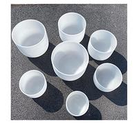 Crystal Singing Bowl, 8"-12" Note C/D/E/F/G/A/B Chakra Frosted Quartz Crystal Singing Bowls Set Of 7(432hz)