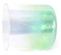 Crystal Singing Bowl ， 8 Inch 432HZ Premium Quartz Crystal Singing Bowl, With Striker & O-ring(Green,C Note)