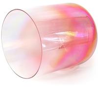 Crystal Singing Bowl ， 8 Inch 432HZ Premium Quartz Crystal Singing Bowl, With Striker & O-ring(Red,D Note)