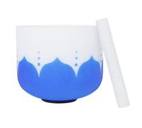 Crystal Singing Bowl Crystal Singing Bowl Note D 13 Inch Meditation Frosted Therapy Sound Stick