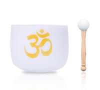 Crystal Singing Bowl, Crystal Singing Bowl With Hammer O-Ring For Yoga Multiple Sizes 8-12 Inches(8 inches)